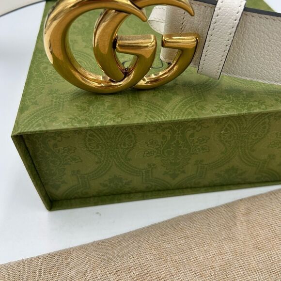 Unisex Gucci, X Adidas, GG Marmont, leather belt size size 90 cm/36 inches Italy - Picture 10 of 11